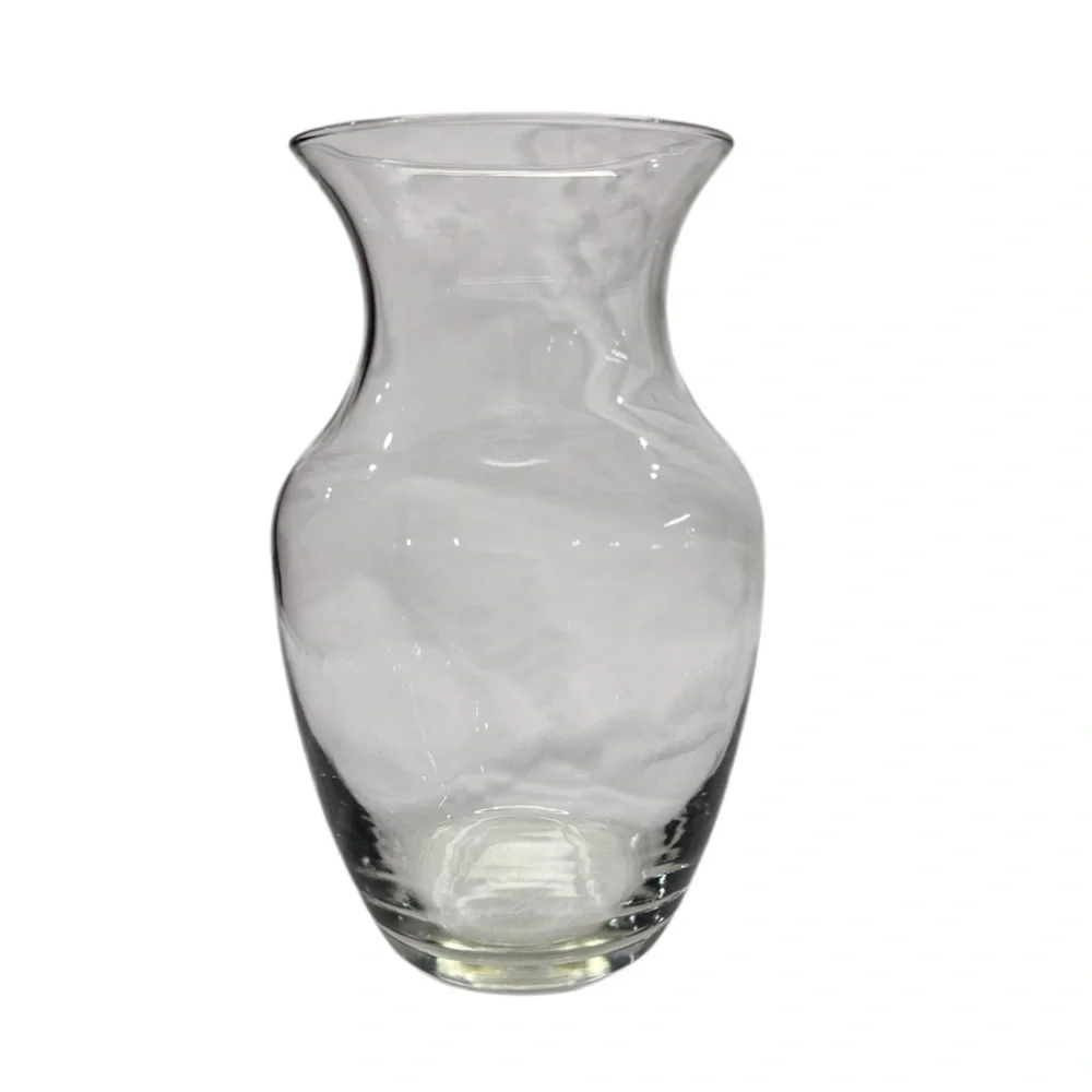 8x4” Smooth Glass Flower Vase Clear